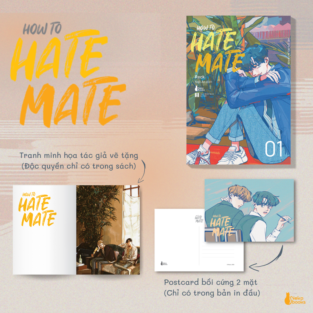 bộ how to hate mate - tập 1 - tặng kèm postcard