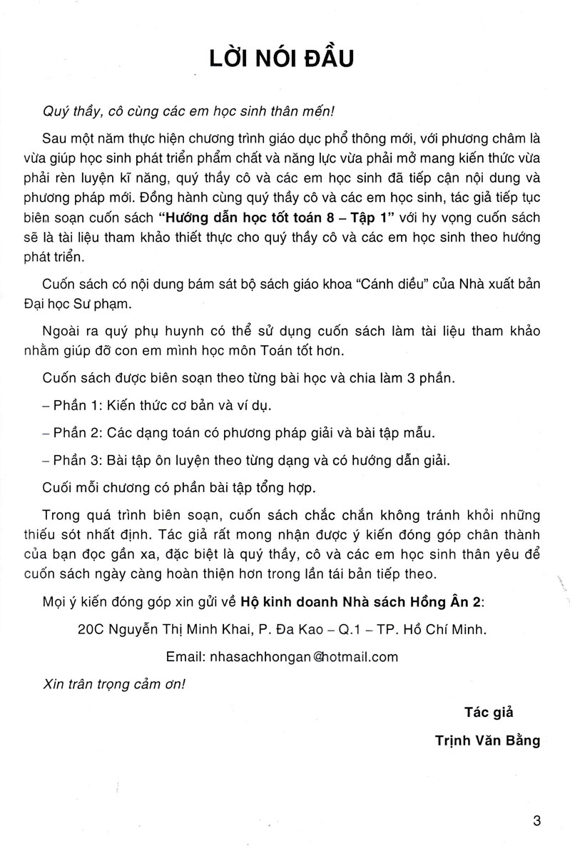 bộ hướng dẫn học tốt toán 8 - tập 1 (bám sát sgk cánh diều)