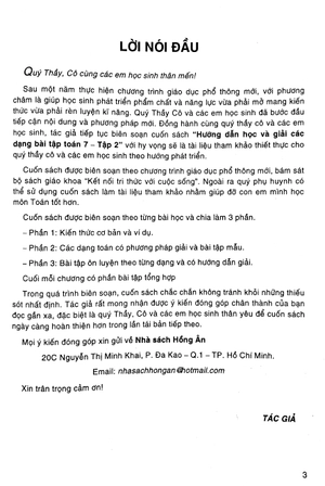 bộ hướng dẫn học và giải các dạng bài tập toán 7 - tập 2