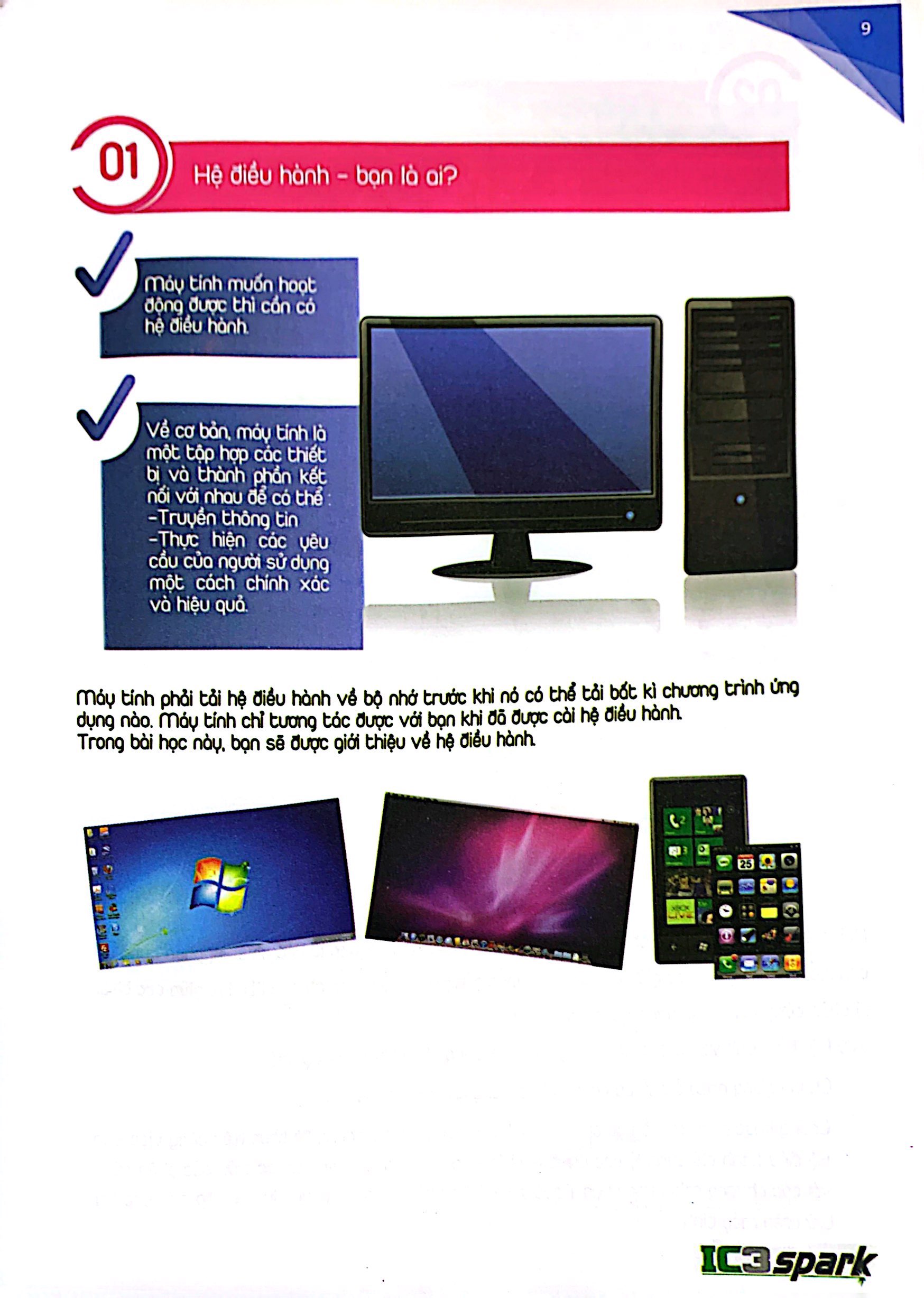 bộ ic3 spark - máy tính thật đơn giản - tập 1: căn bản về hệ điều hành (tái bản)