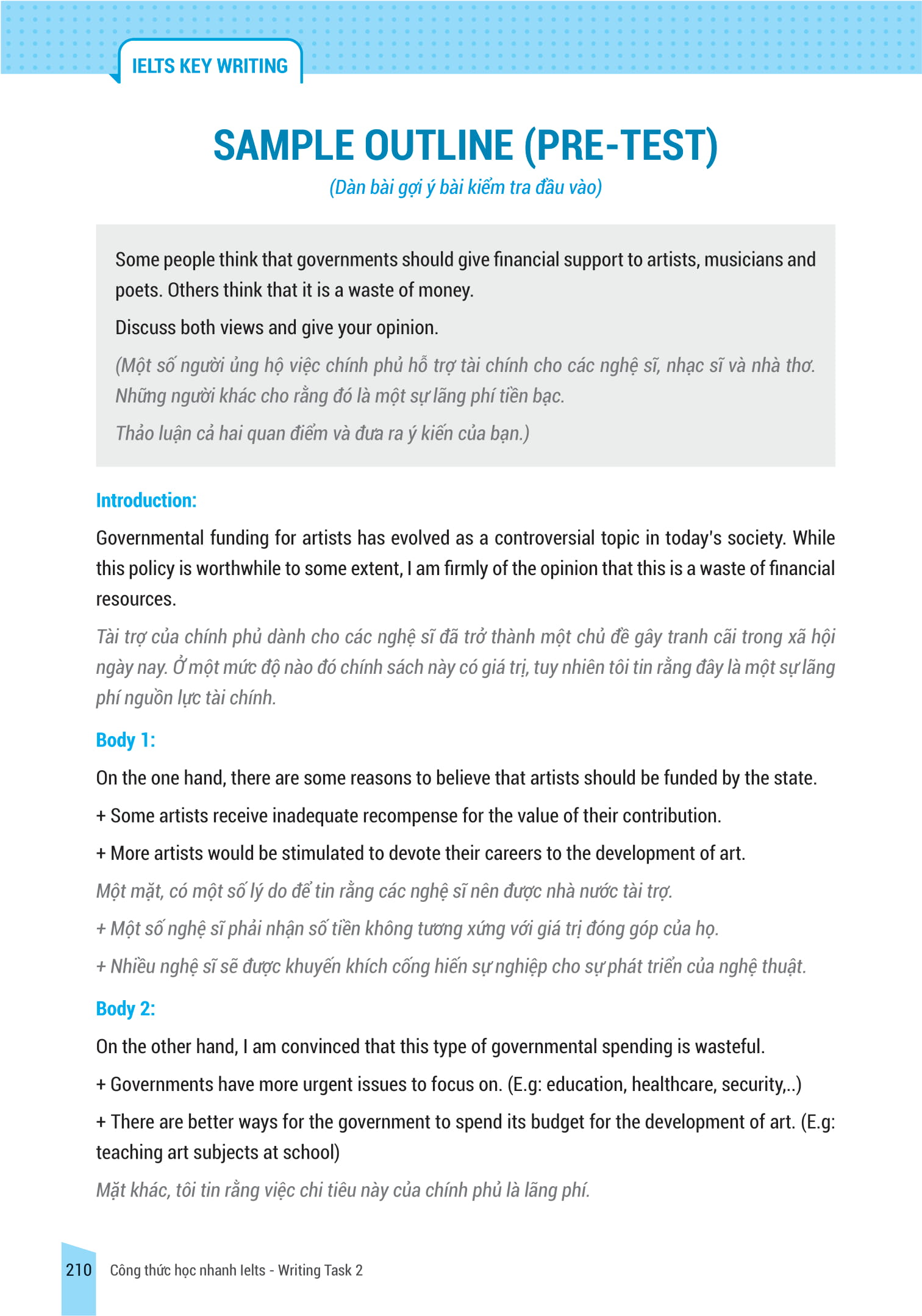 bộ ielts key writing - công thức học nhanh ielts - writing task 2