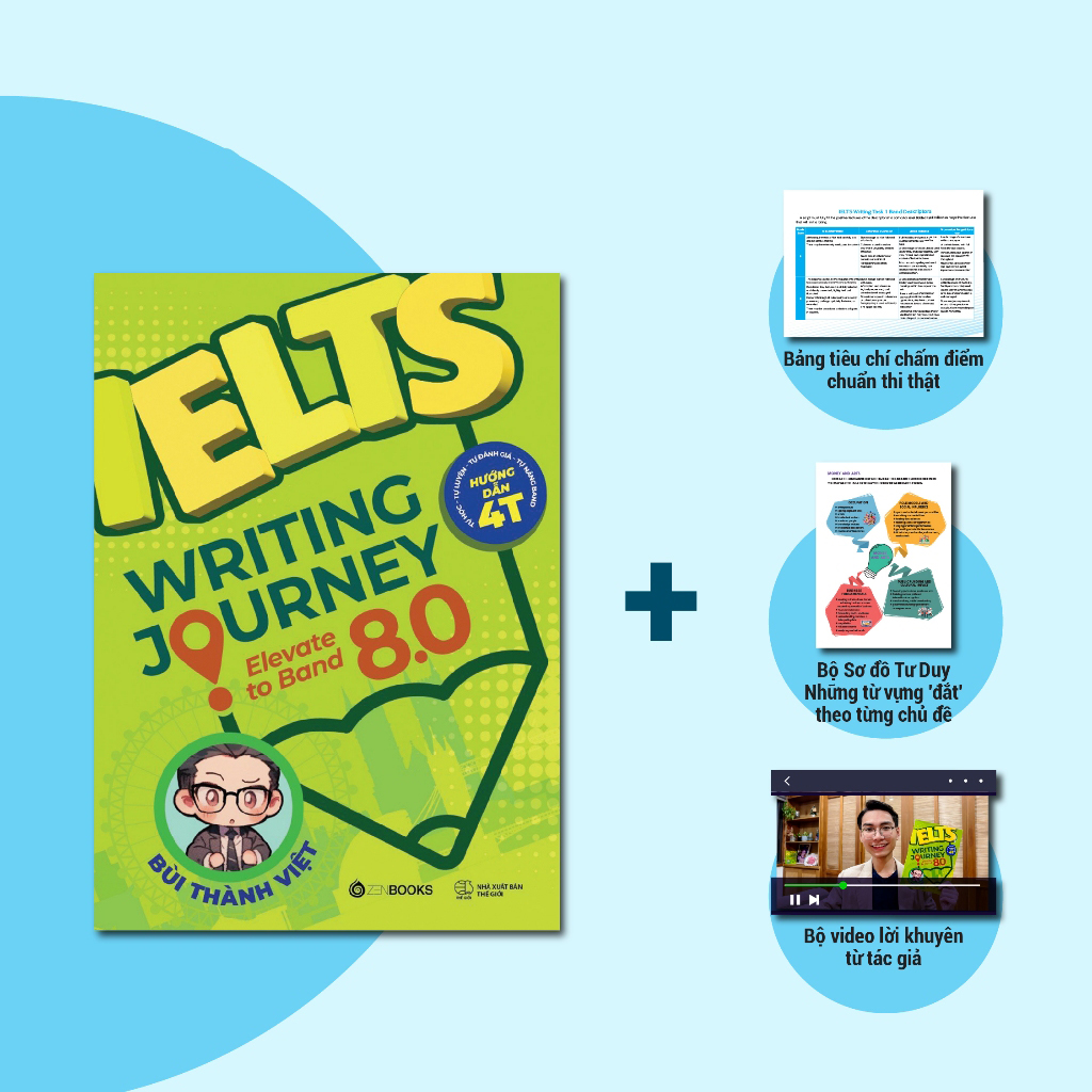bộ ielts writing journey - elevate to band 8.0
