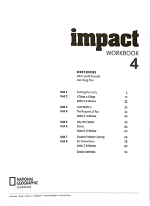 bộ impact british english 4: workbook
