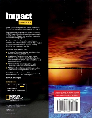 bộ impact british english 4: workbook
