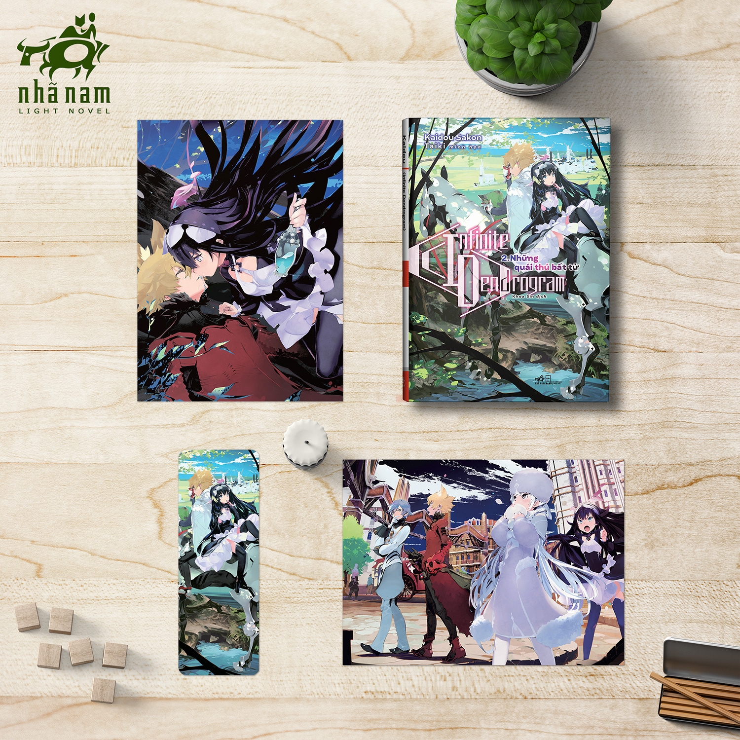 bộ infinite dendrogram - tập 2: những quái thú bất tử - tặng kèm 1 bookmark + 2 postcard