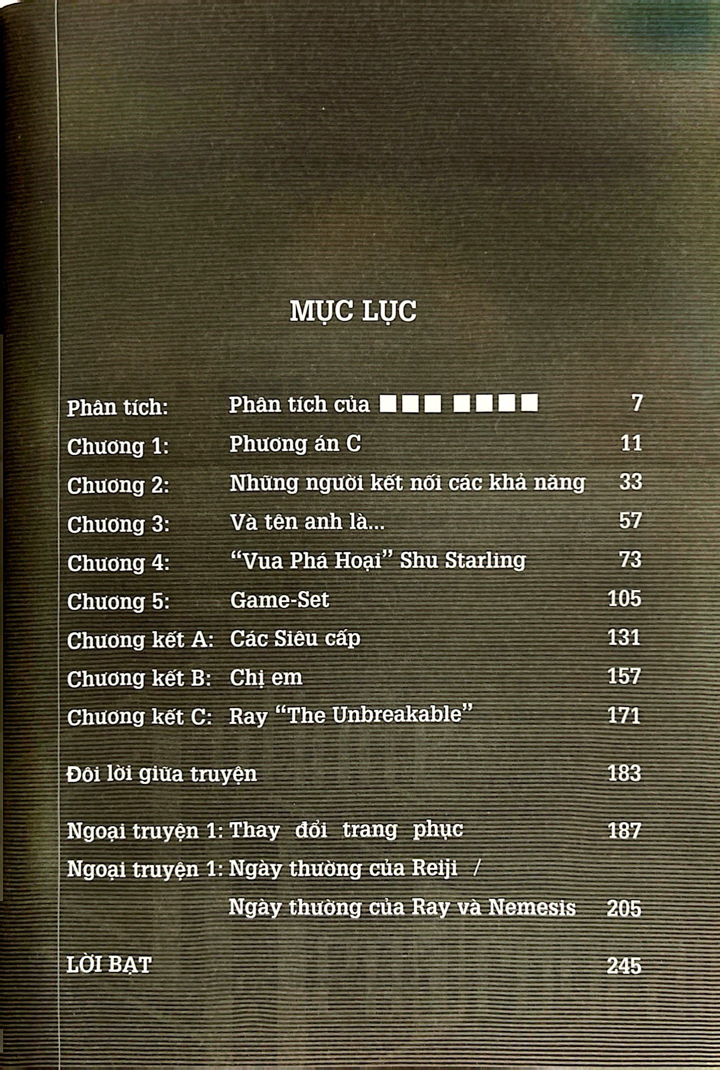 bộ infinite dendrogram - tập 5 - những người kết nối các khả năng