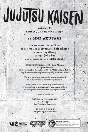 bộ jujutsu kaisen 12 (english edition)