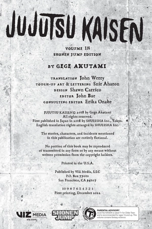 bộ jujutsu kaisen 18 (english edition)