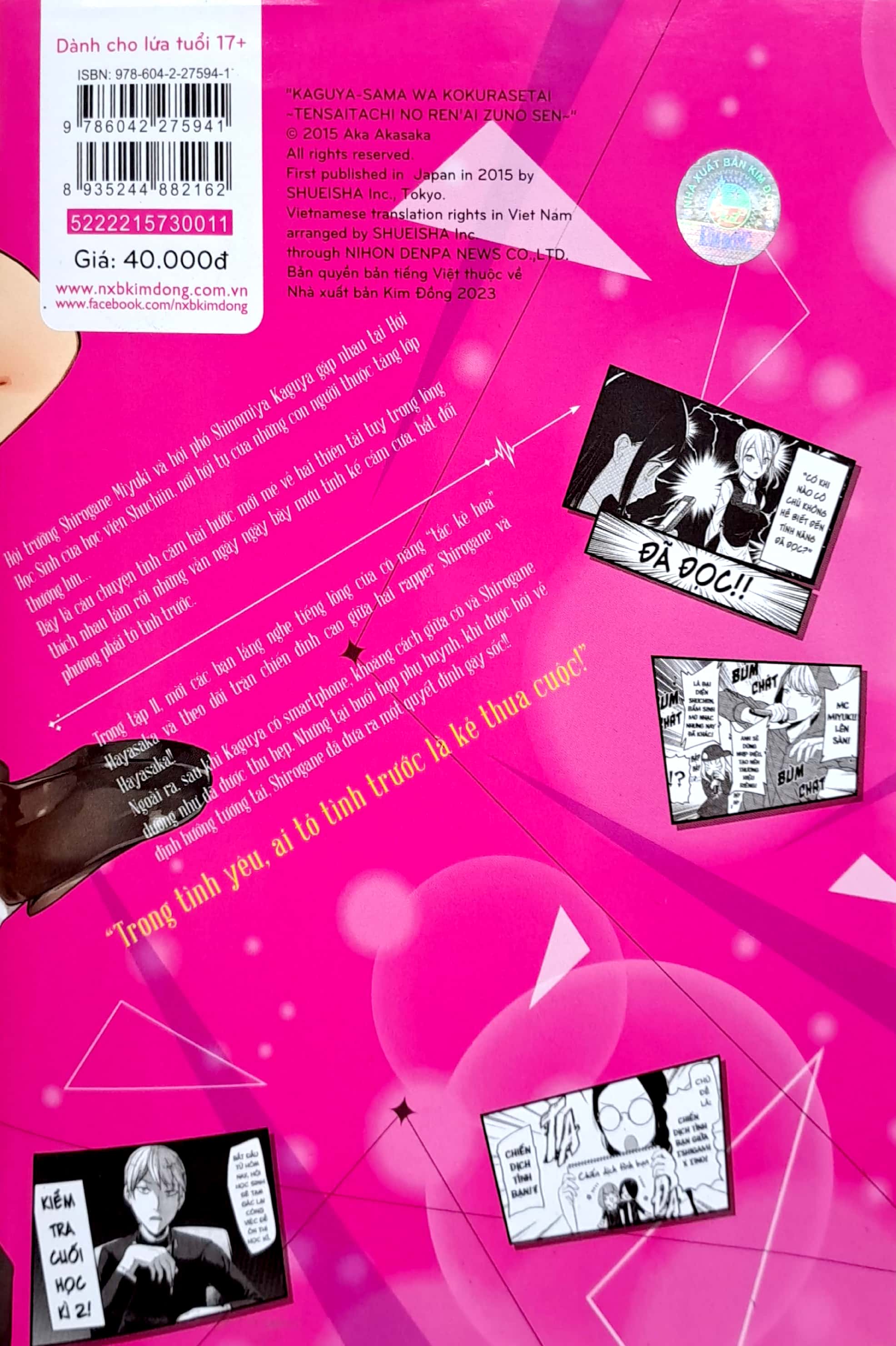 bộ kaguya-sama - cuộc chiến tỏ tình - tập 11