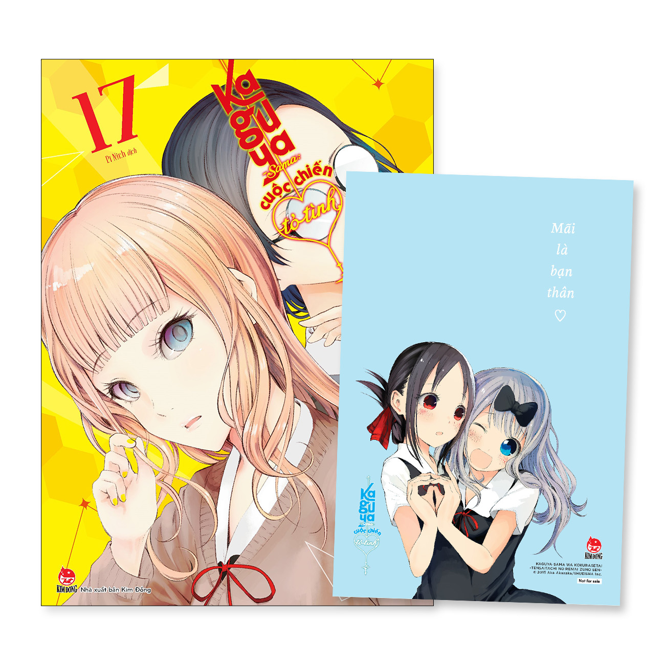 bộ kaguya-sama - cuộc chiến tỏ tình - tập 17 - tặng kèm postcard