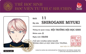 bộ kaguya-sama - cuộc chiến tỏ tình - tập 3 - tặng kèm 1 trong 2 mẫu thẻ học sinh