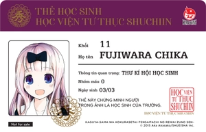 bộ kaguya-sama - cuộc chiến tỏ tình - tập 3 - tặng kèm 1 trong 2 mẫu thẻ học sinh