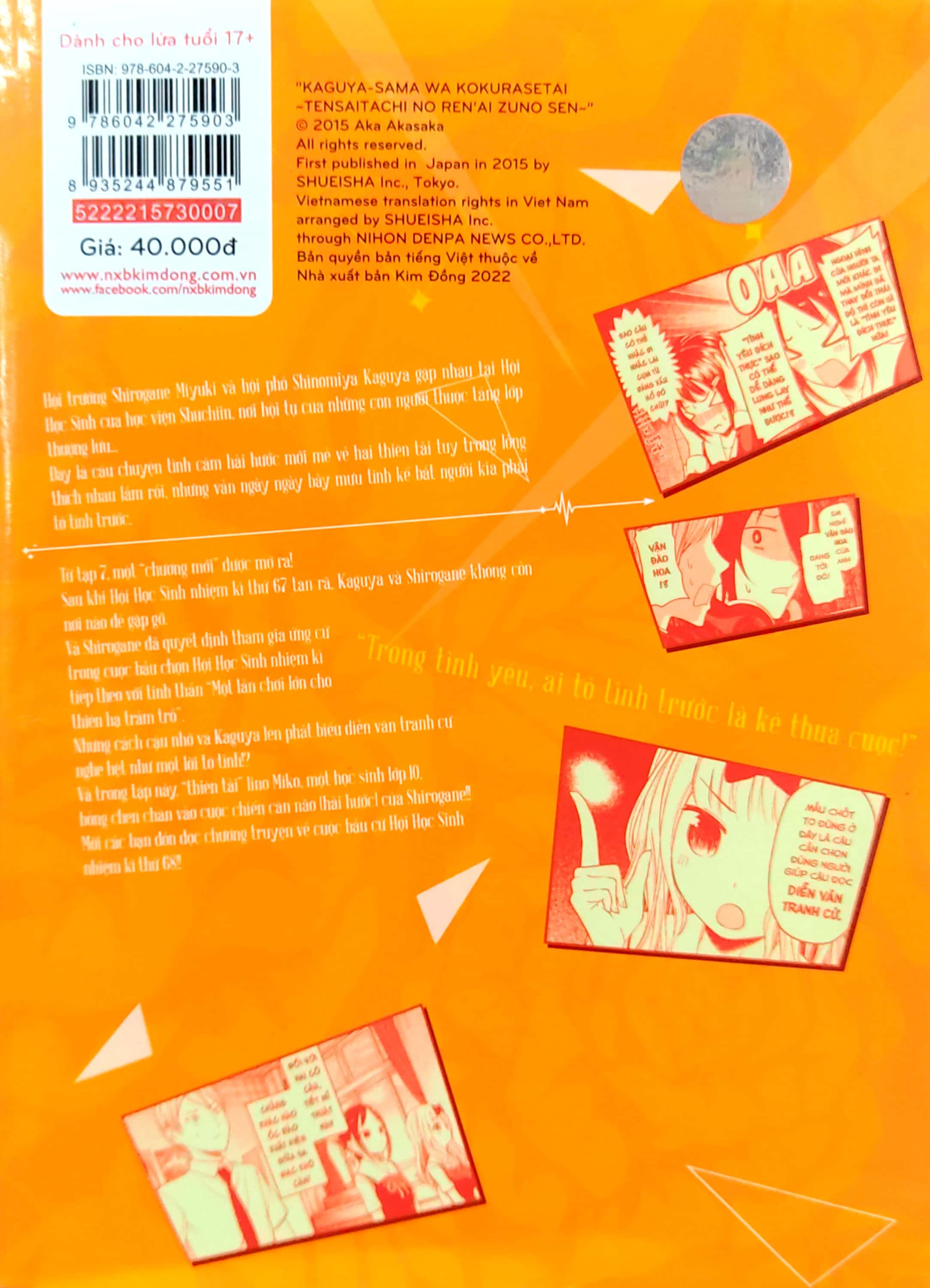 bộ kaguya-sama - cuộc chiến tỏ tình - tập 7