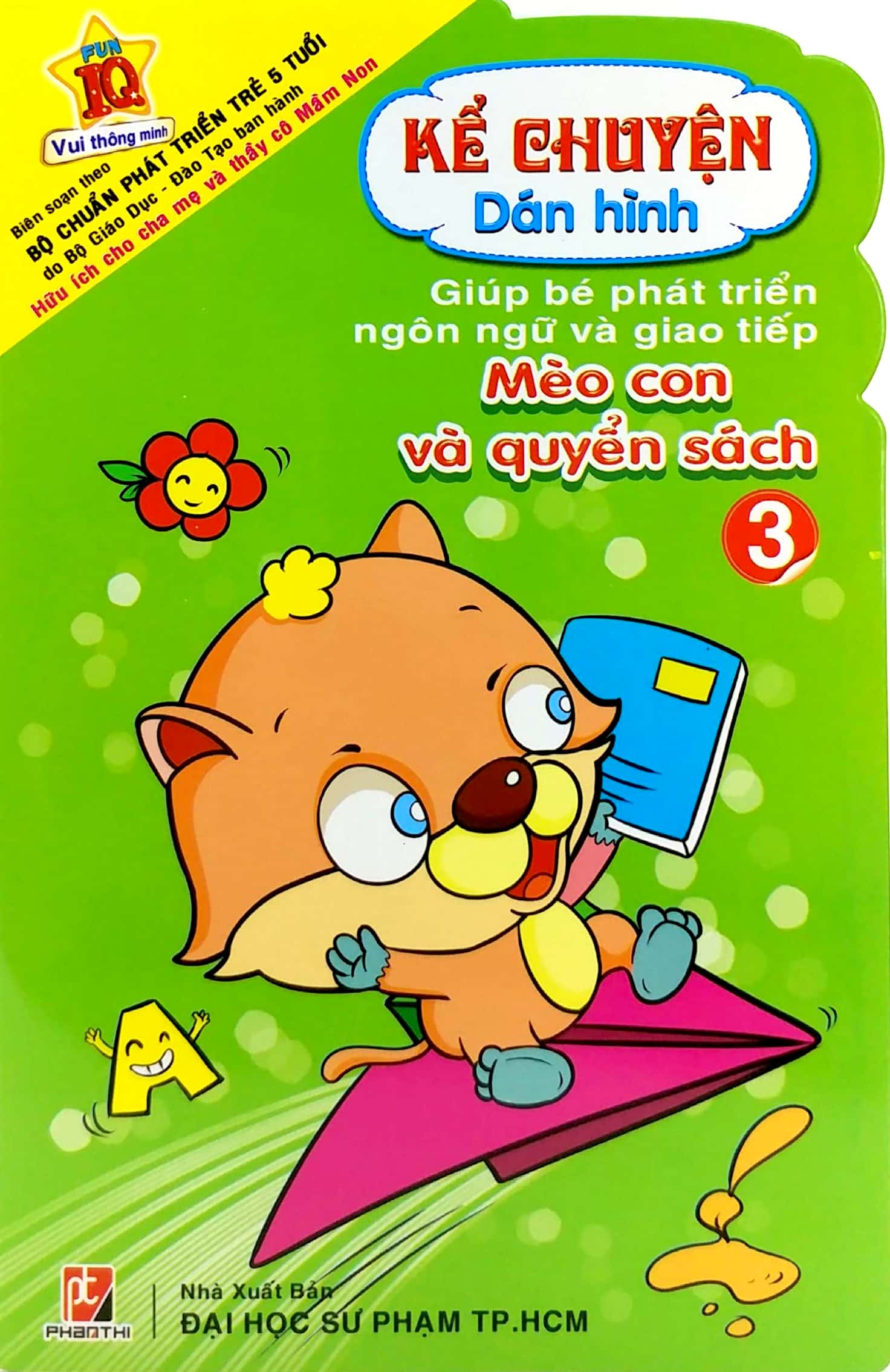 bộ kể chuyện dán hình 3 - mèo con và quyển sách