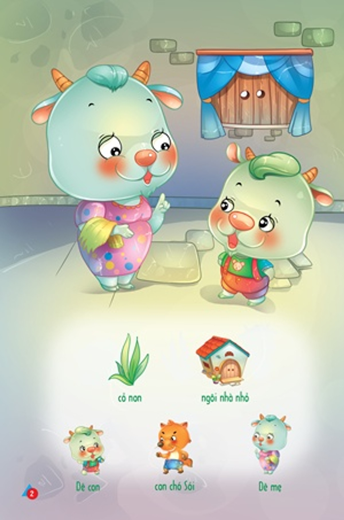 bộ kể chuyện dán hình 4 - dê con nhanh trí