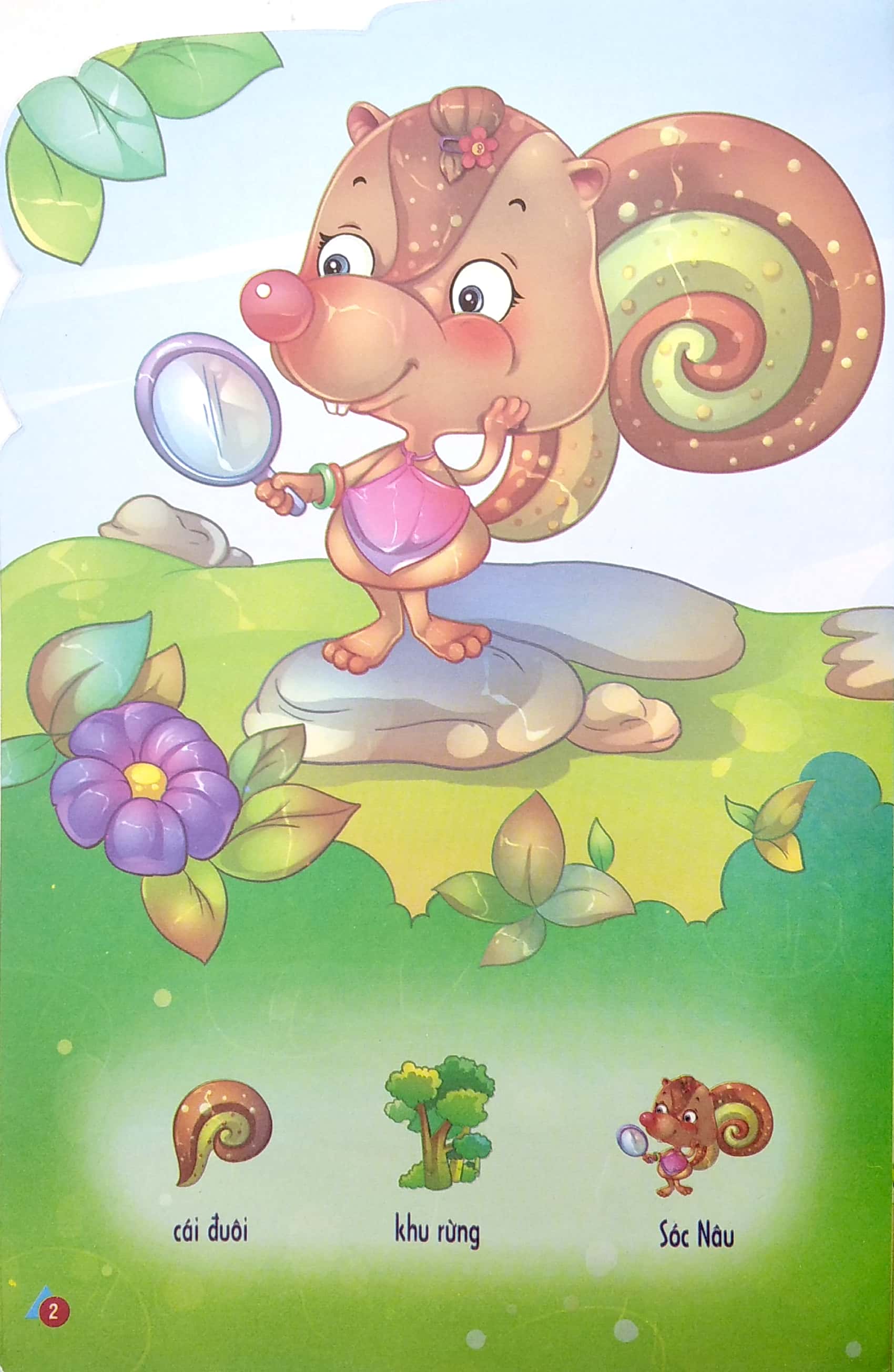 bộ kể chuyện dán hình 5 - cái đuôi của sóc nâu