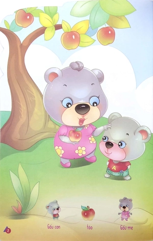 bộ kể chuyện dán hình 6 - gấu con học đếm