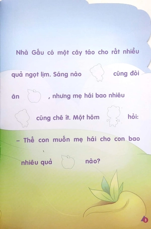 bộ kể chuyện dán hình 6 - gấu con học đếm
