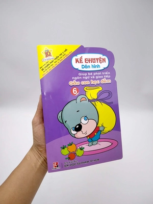 bộ kể chuyện dán hình 6 - gấu con học đếm