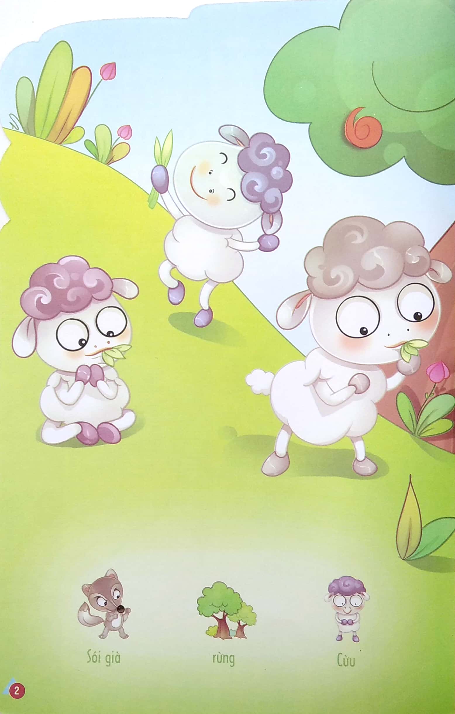 bộ kể chuyện dán hình 7 - tiếng hát cừu con