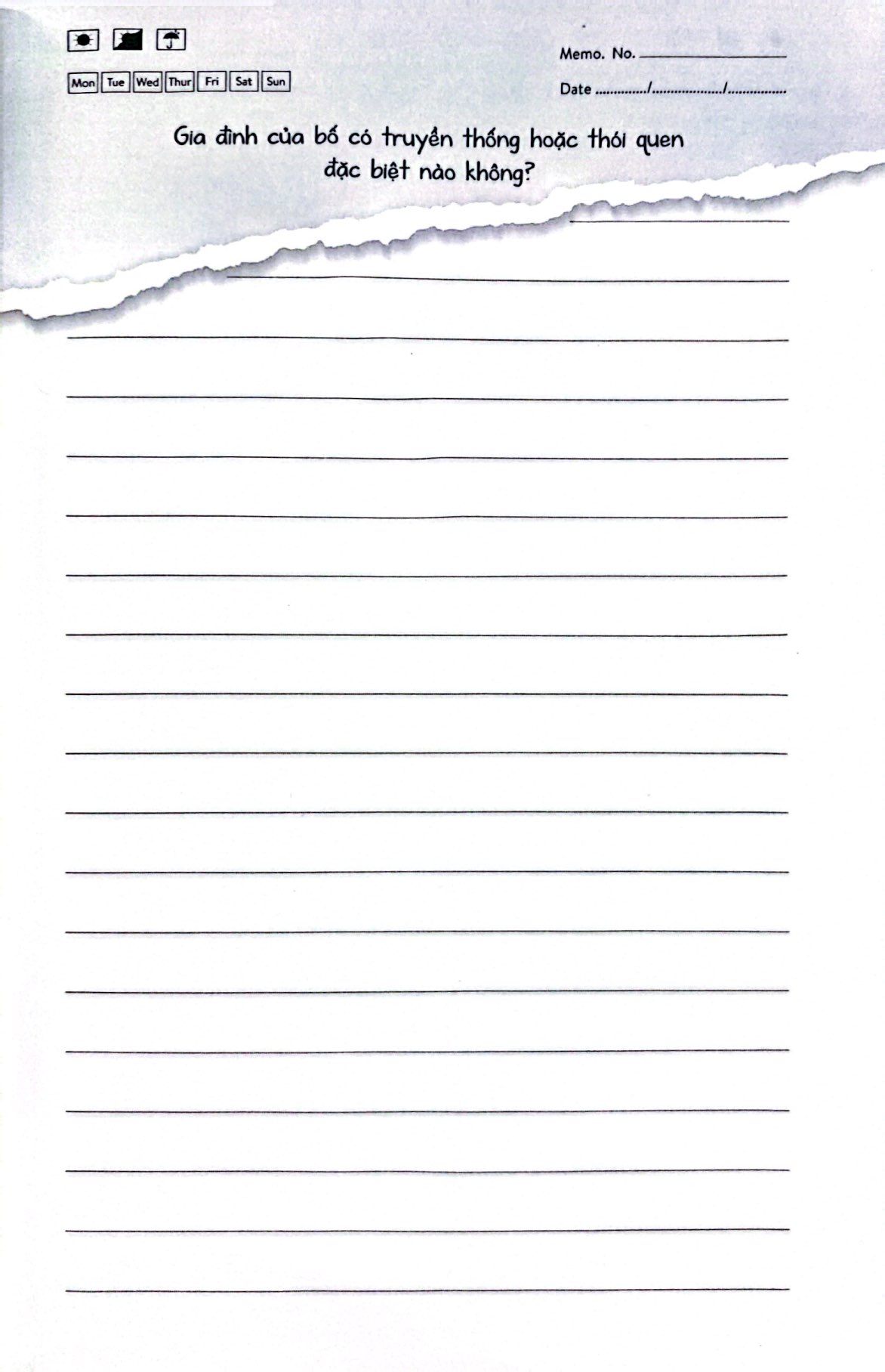 bố kể chuyện đời bố - hướng dẫn viết nhật ký dành cho bố