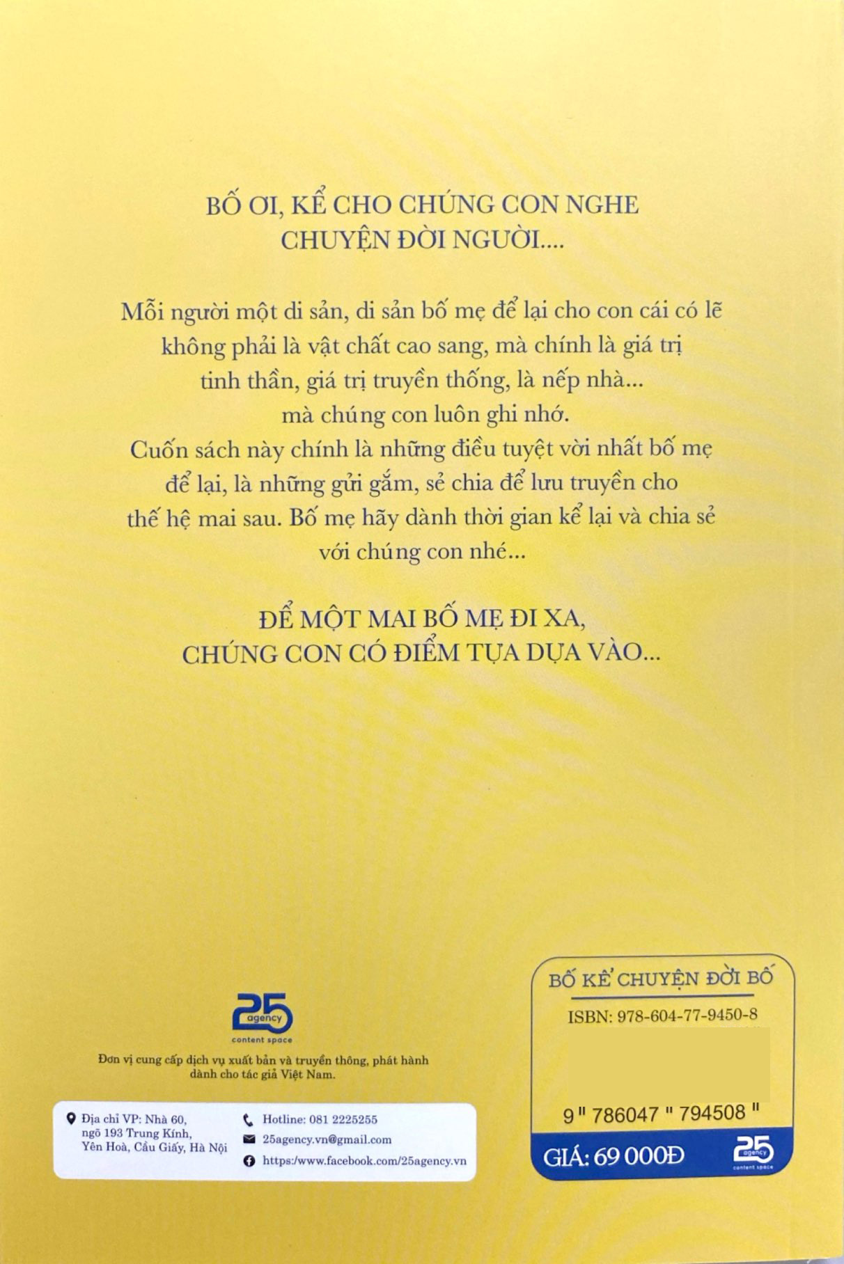 bố kể chuyện đời bố - hướng dẫn viết nhật ký dành cho bố