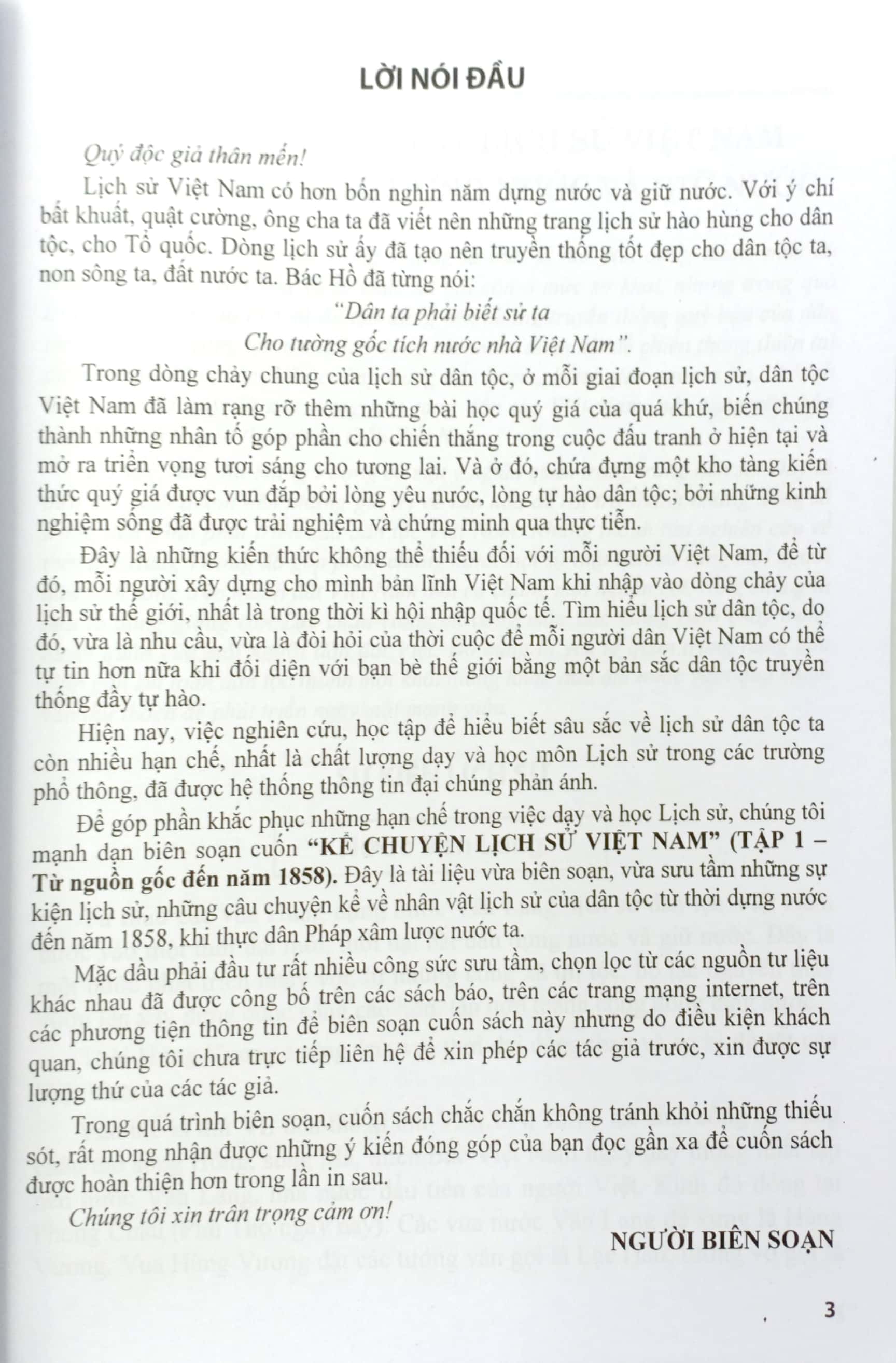bộ kể chuyện lịch sử việt nam - tập 1