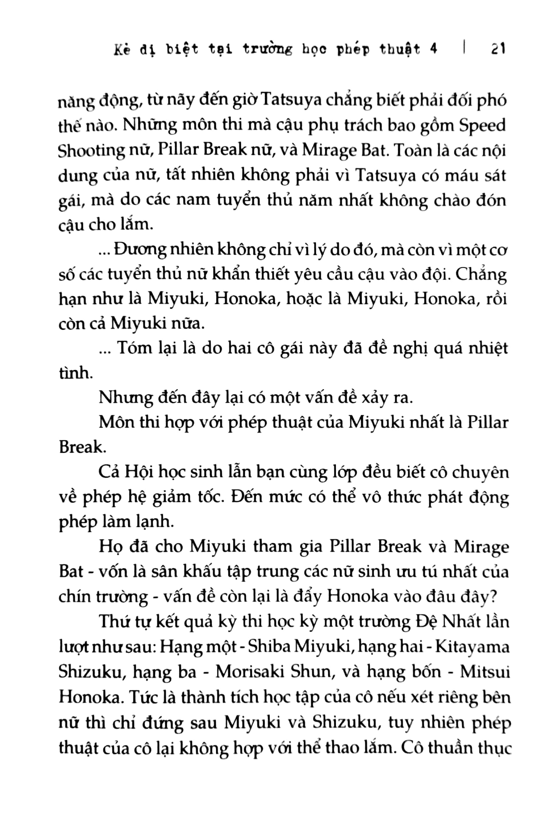 bộ kẻ dị biệt tại trường học phép thuật - tập 4
