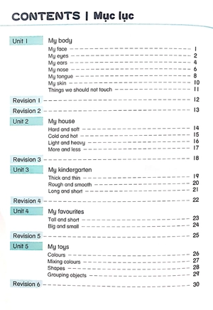 bộ khoa học tiền tiểu học song ngữ- sách học 3