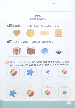 bộ khoa học tiền tiểu học song ngữ- sách học 3