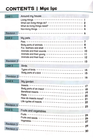 bộ khoa học tiền tiểu học song ngữ - sách học 4