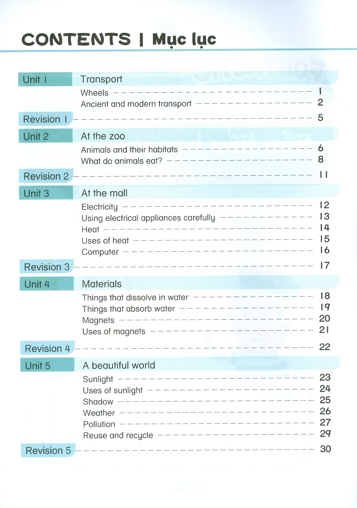 bộ khoa học tiền tiểu học song ngữ- sách học 6