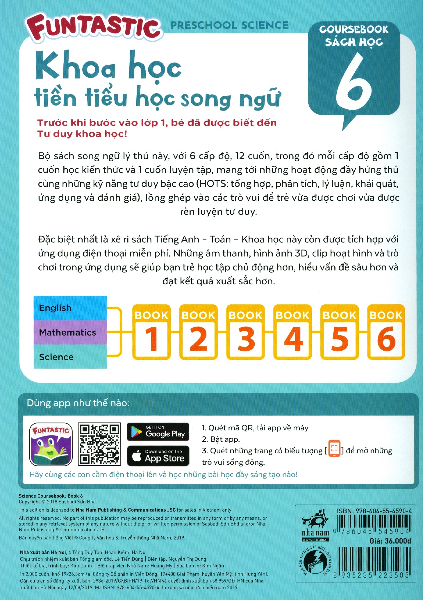 bộ khoa học tiền tiểu học song ngữ- sách học 6