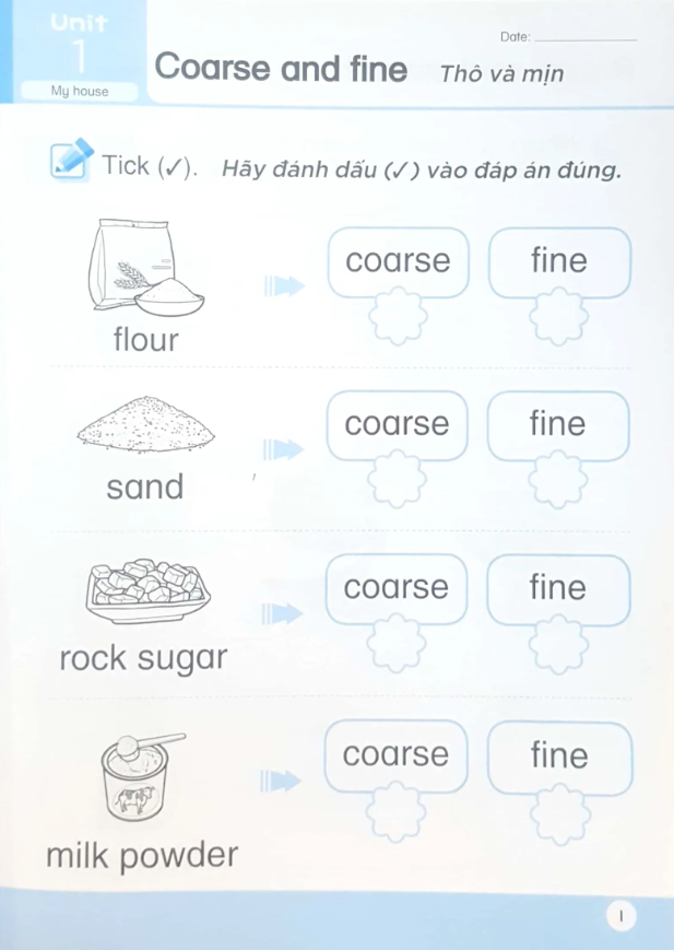 bộ khoa học tiền tiểu học song ngữ- sách luyện tập 2