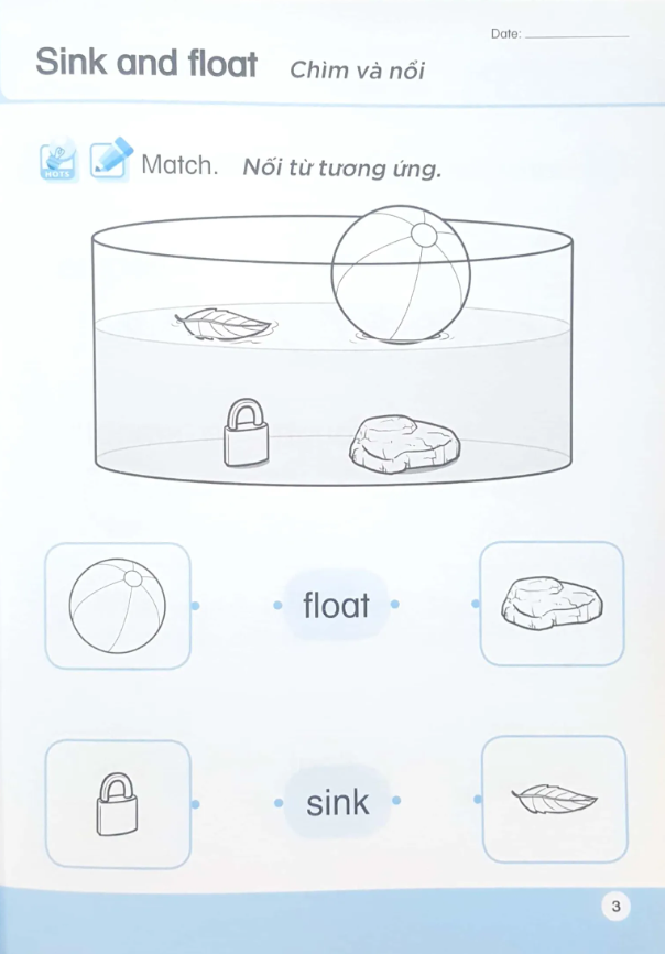 bộ khoa học tiền tiểu học song ngữ- sách luyện tập 2