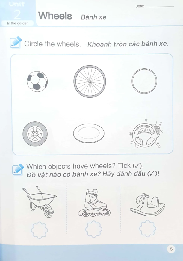 bộ khoa học tiền tiểu học song ngữ- sách luyện tập 2