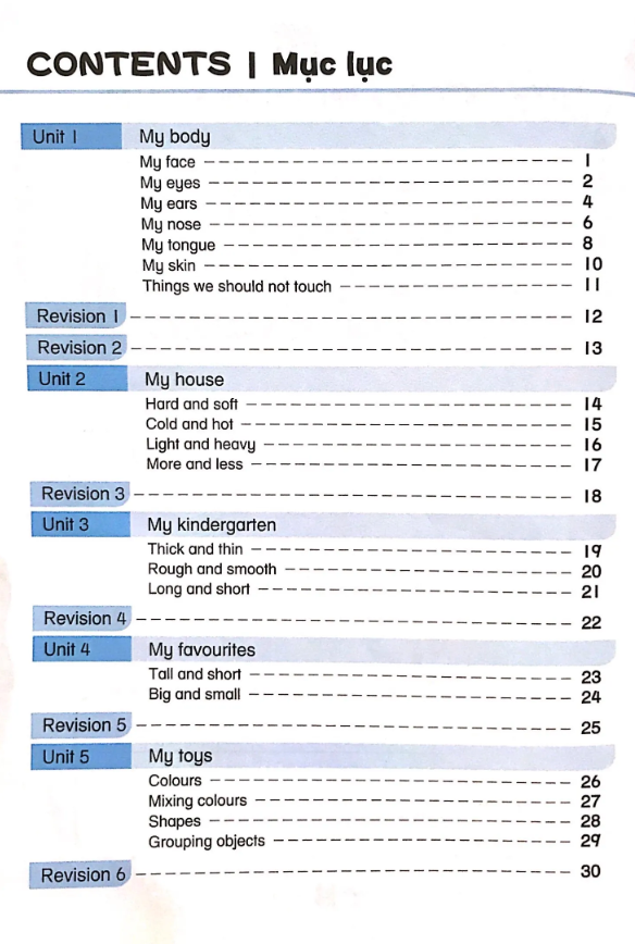 bộ khoa học tiền tiểu học song ngữ- sách luyện tập 3