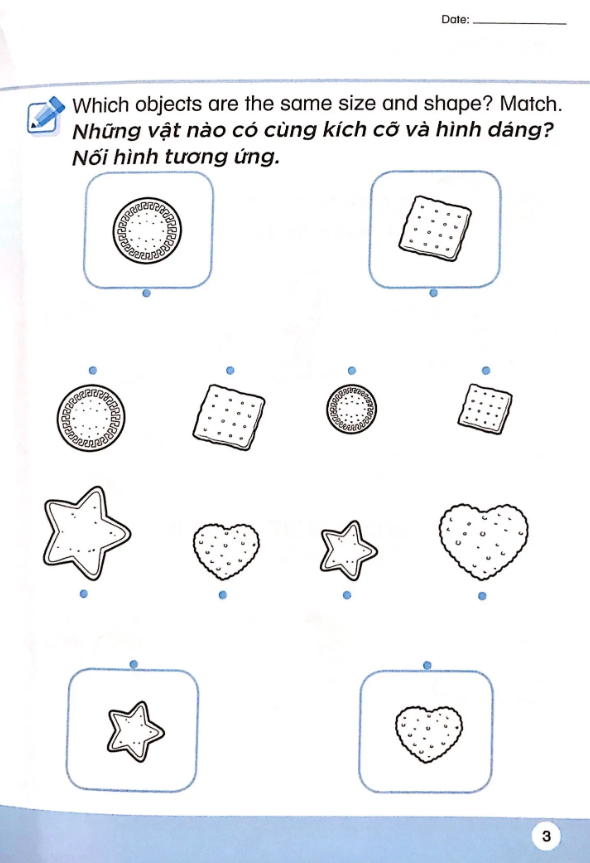 bộ khoa học tiền tiểu học song ngữ- sách luyện tập 3