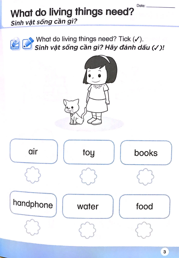 bộ khoa học tiền tiểu học song ngữ- sách luyện tập 4