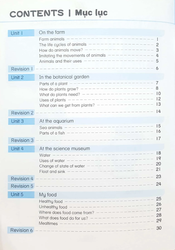 bộ khoa học tiền tiểu học song ngữ- sách luyện tập 5