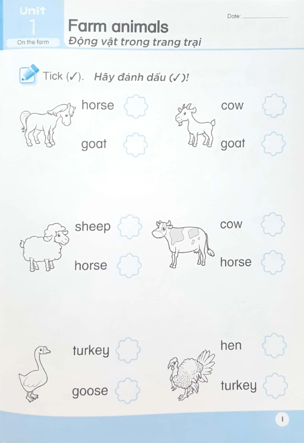 bộ khoa học tiền tiểu học song ngữ- sách luyện tập 5