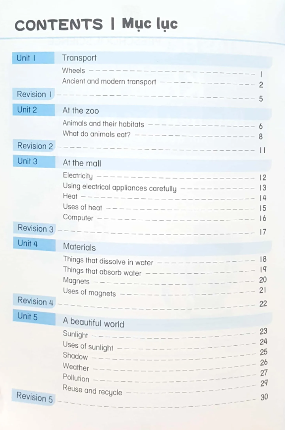 bộ khoa học tiền tiểu học song ngữ- sách luyện tập 6