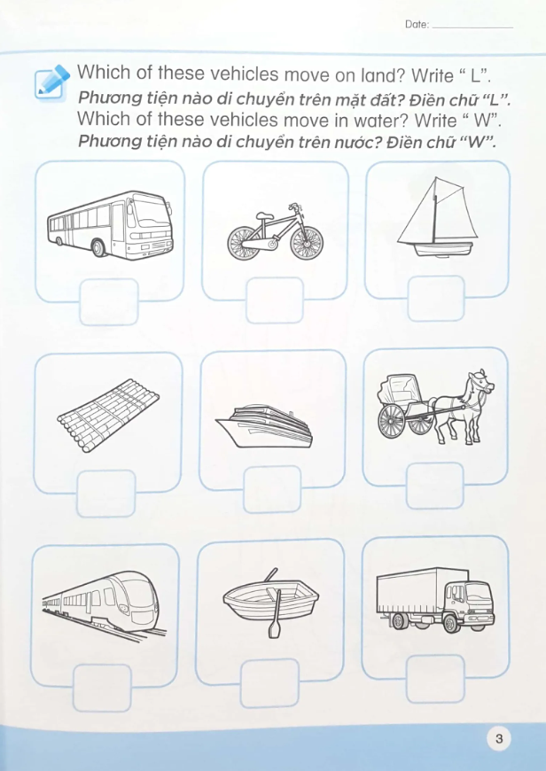 bộ khoa học tiền tiểu học song ngữ- sách luyện tập 6