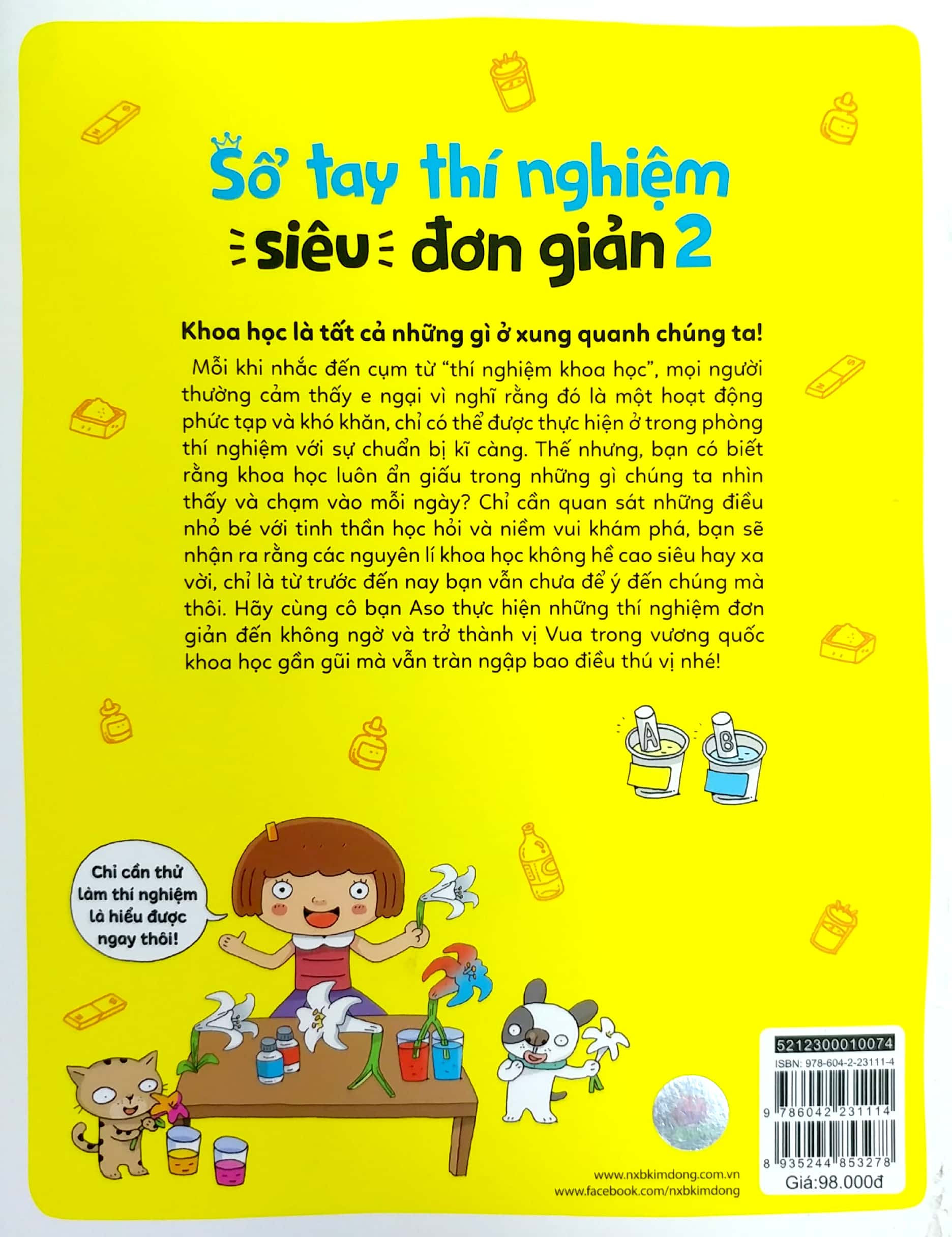 bộ khoa học vui cho học sinh tiểu học - sổ tay thí nghiệm siêu đơn giản - tập 2