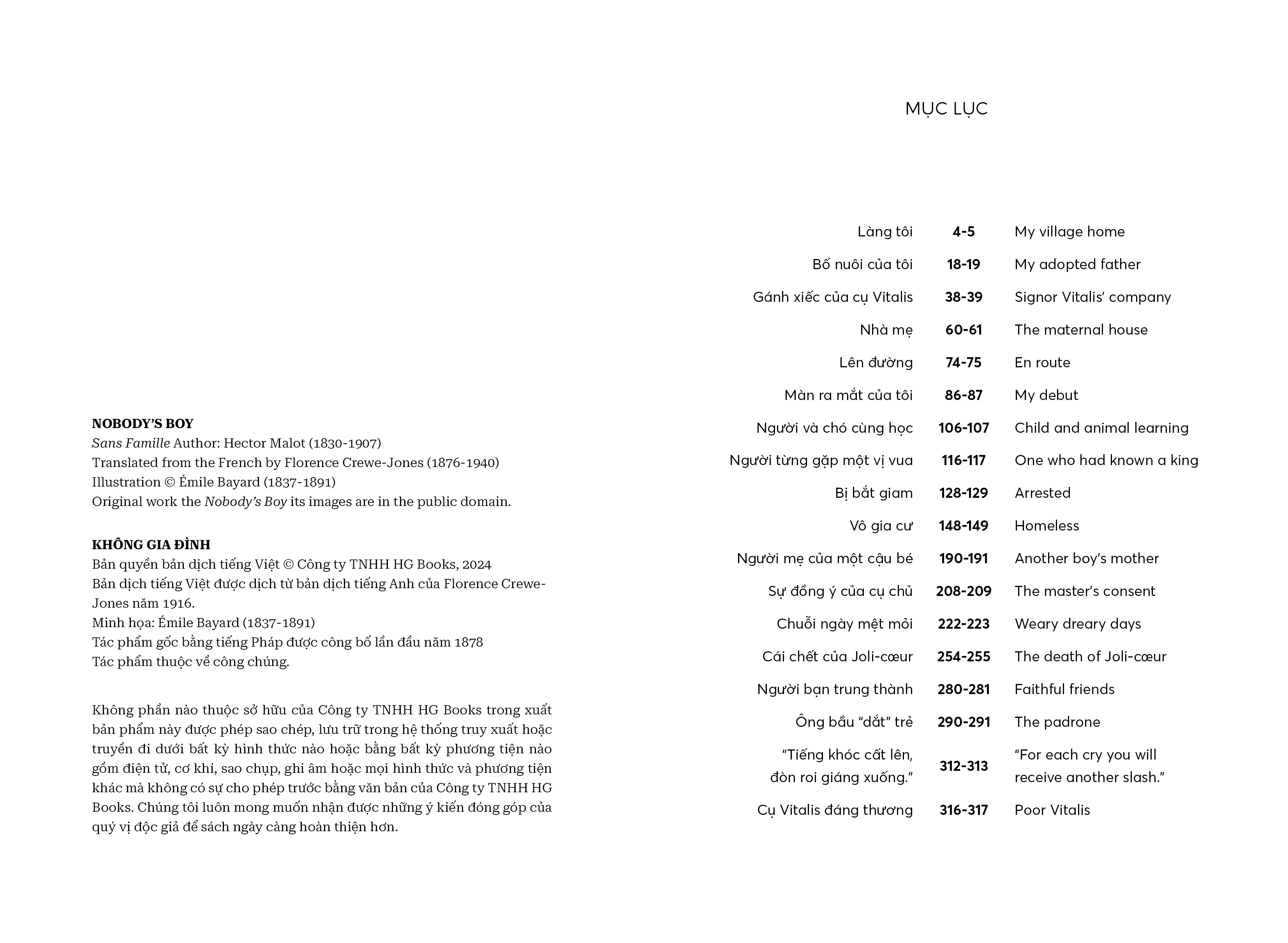 bộ không gia đình - nobodyℹs boy - song ngữ anh-việt - tập 1