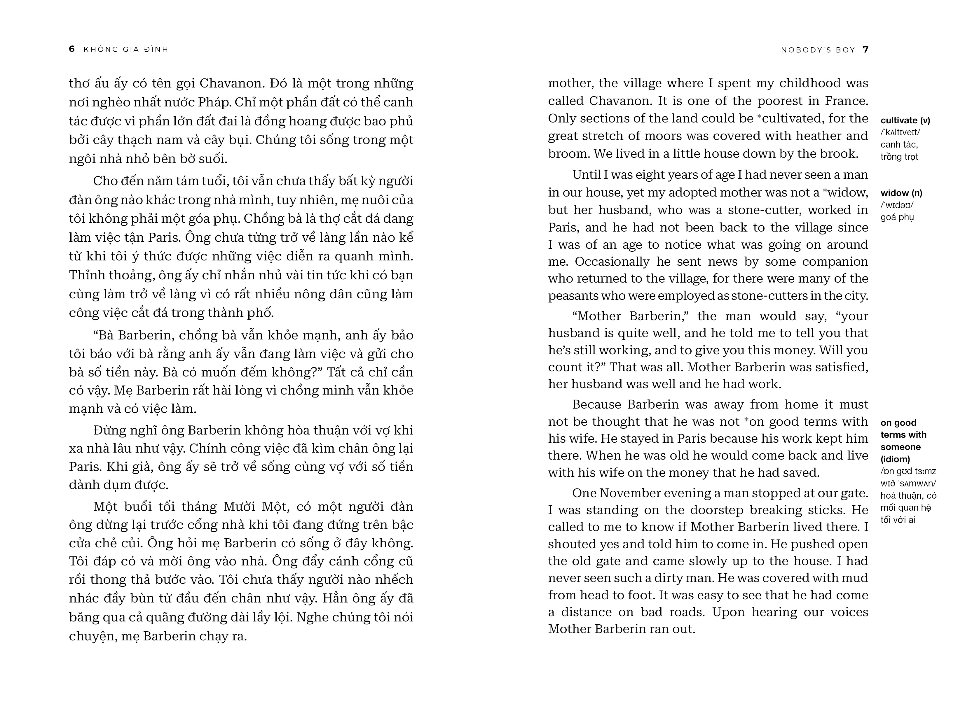 bộ không gia đình - nobodyℹs boy - song ngữ anh-việt - tập 1