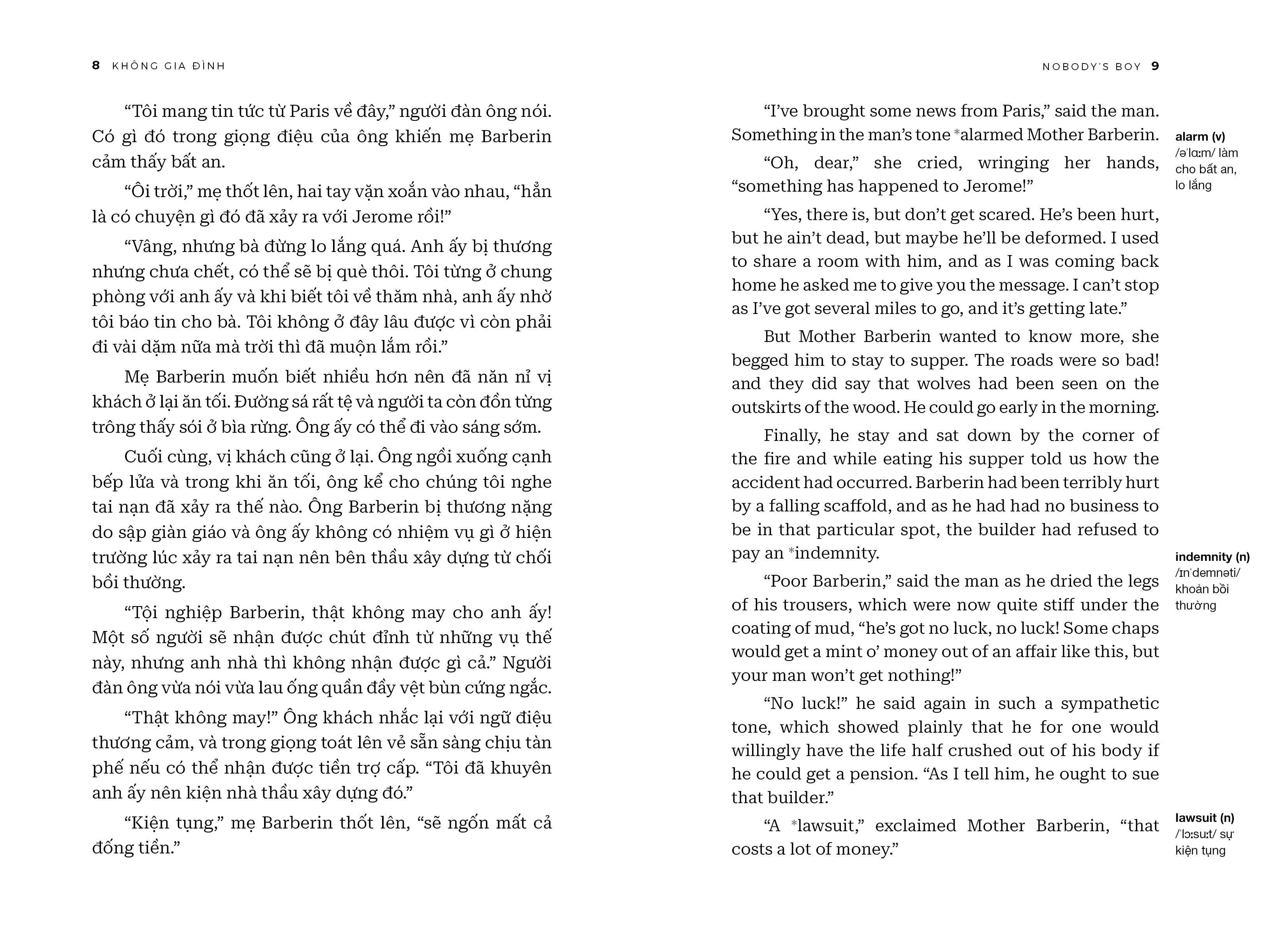 bộ không gia đình - nobodyℹs boy - song ngữ anh-việt - tập 1