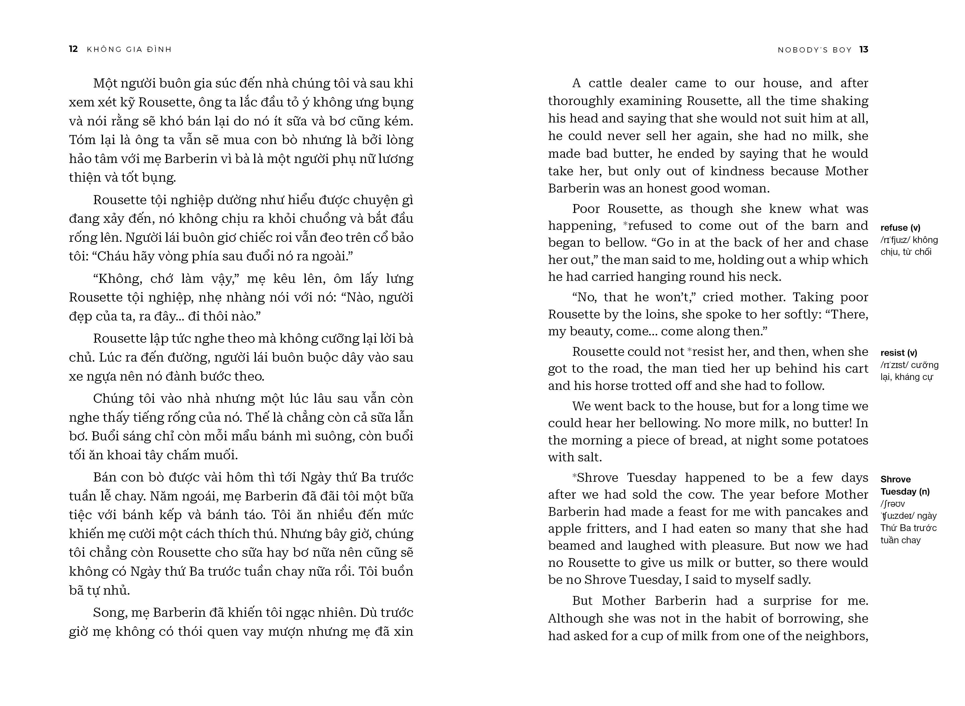 bộ không gia đình - nobodyℹs boy - song ngữ anh-việt - tập 1