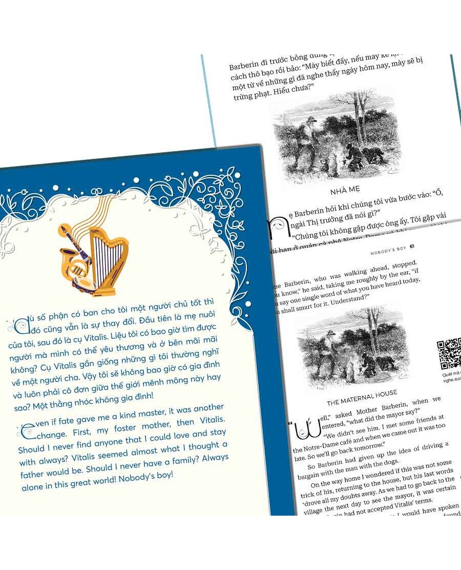 bộ không gia đình - nobodyℹs boy - song ngữ anh-việt - tập 2