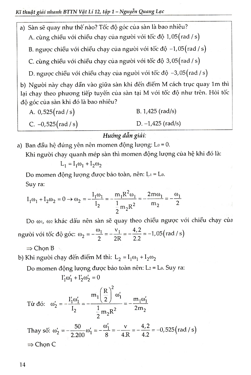 bộ kĩ thuật giải nhanh bài tập trắc nghiệm vật lí 12 - tập 1